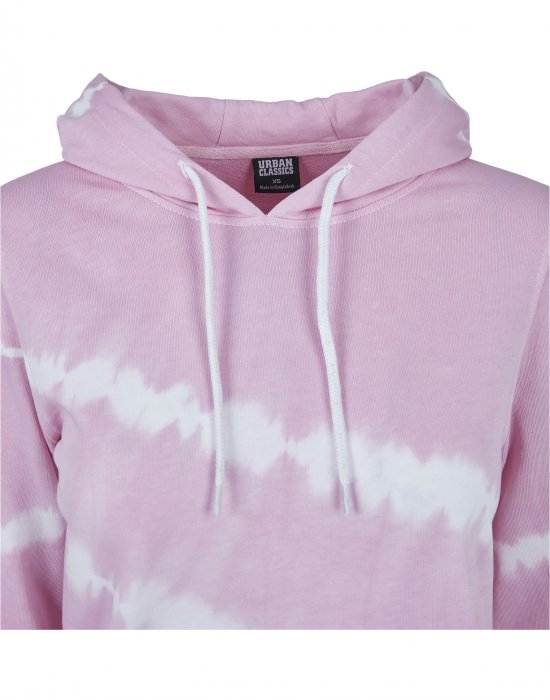 Дамски суичър в розово Urban Classics Ladies Tie Dye Hoody, Urban Classics, Суичъри - Complex.bg