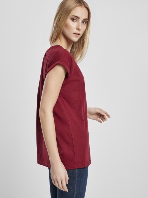 Дамска изчистена тениска Urban Classics в червено