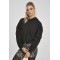 Дамски суичър в черно Urban Classics Ladies Short Worker Hoody