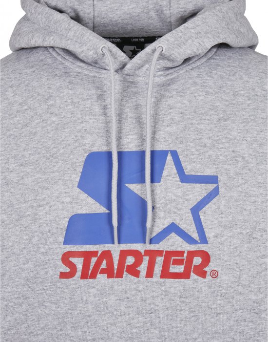 Мъжки суичър STARTER Two Color Logo в сив цвят, STARTER, Суичъри - Complex.bg