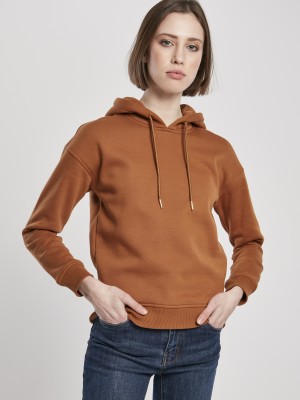 Дамски суичър в кафяво Urban Classics Ladies Hoody 