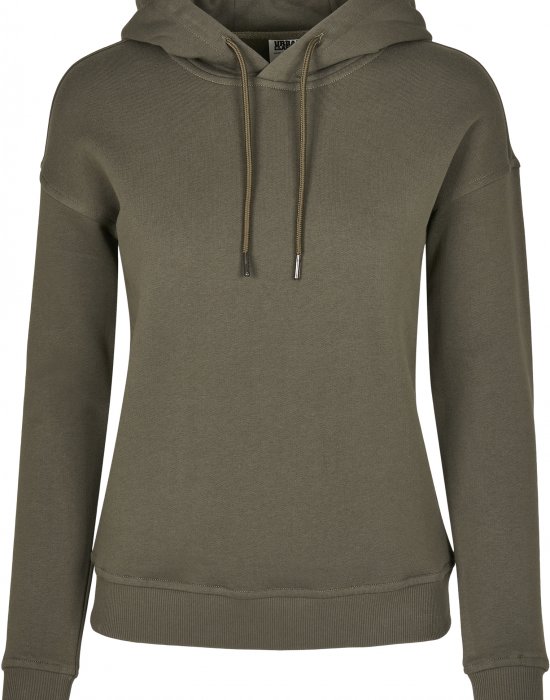 Дамски суичър в цвят маслина Urban Classics Ladies Organic Hoody, Urban Classics, Суичъри - Complex.bg