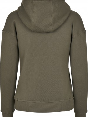 Дамски суичър в цвят маслина Urban Classics Ladies Organic Hoody 
