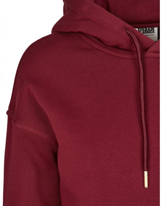 Дамски суичър в цвят бордо Urban Classics Ladies Organic Hoody, Urban Classics, Суичъри - Complex.bg