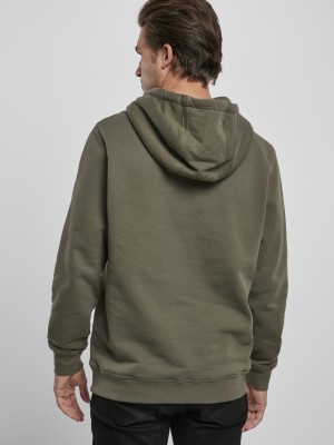 Мъжки суичър в цвят маслина Urban Classics Organic Basic Hoody