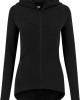 Дамски суичър в черно Urban Classics Ladies Athletic Interlock Zip Hoody, Urban Classics, Суичъри - Complex.bg