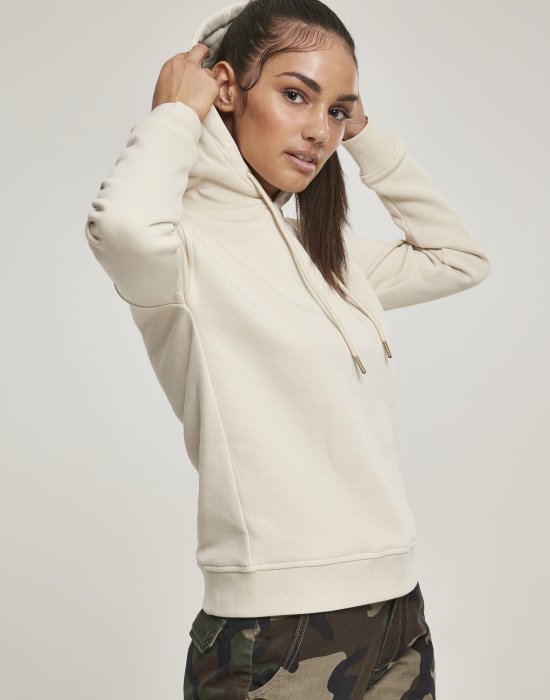 Дамски суичър в пясъчен цвят Urban Classics Ladies Organic Hoody, Urban Classics, Суичъри - Complex.bg