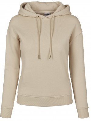 Дамски суичър в пясъчен цвят Urban Classics Ladies Organic Hoody
