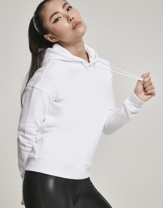 Дамски суичър в бяло Urban Classics Ladies Organic Hoody, Urban Classics, Суичъри - Complex.bg