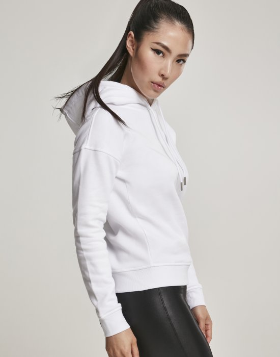 Дамски суичър в бяло Urban Classics Ladies Organic Hoody, Urban Classics, Суичъри - Complex.bg