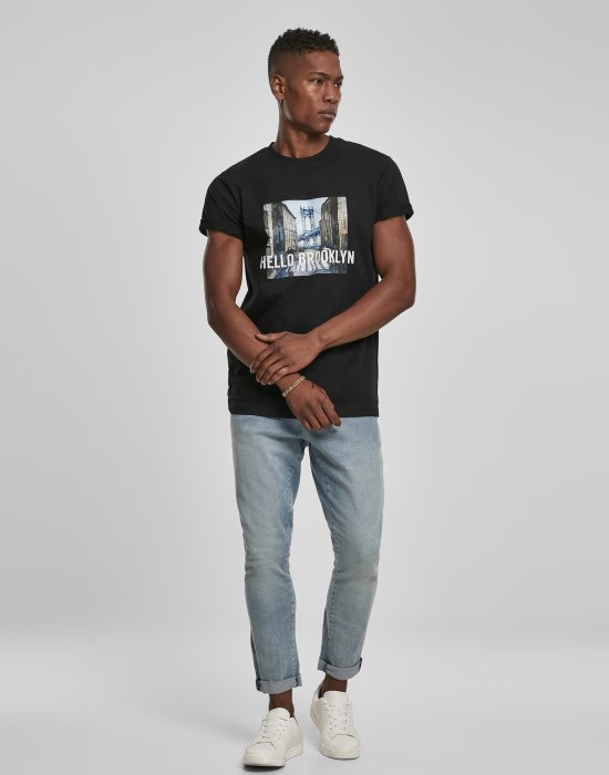 Мъжка черна тениска Mister Tee Hello Brooklyn, Mister Tee, Тениски - Complex.bg