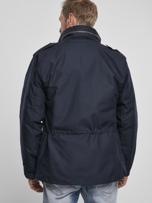 Мъжко зимно яке с махаща подплата в тъмносиньо M65 Brandit navy