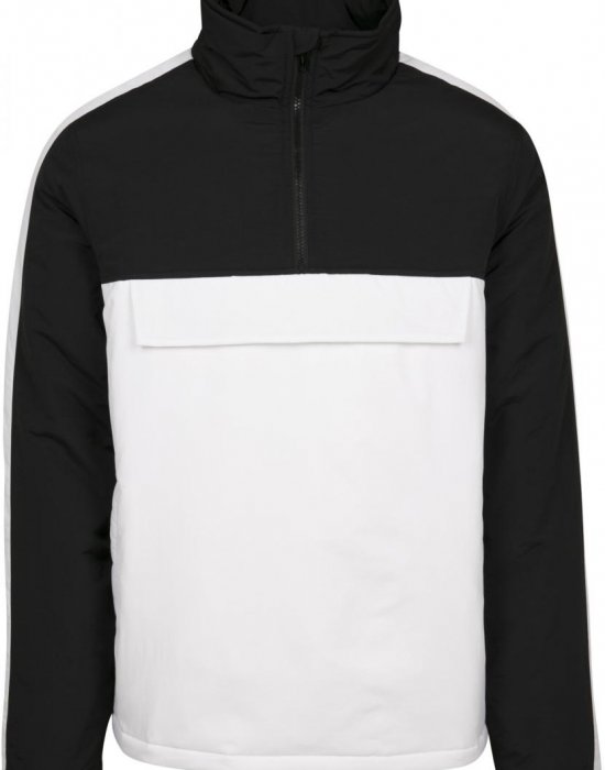 Мъжко яке в черно и бяло от Urban Classics Padded Pull Over Jacket, Urban Classics, Якета Пролет / Есен - Complex.bg