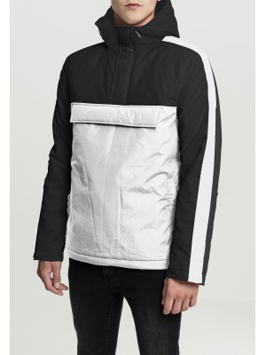 Мъжко яке в от Urban Classics Padded Pull Over Hooded Jacket wht/blk/blk XXL