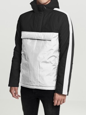 Мъжко яке в от Urban Classics Padded Pull Over Hooded Jacket wht/blk/blk XXL
