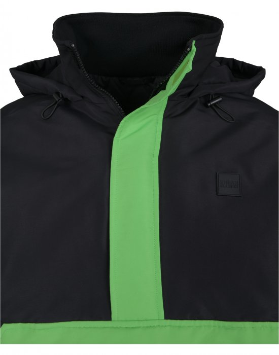 Мъжко яке в черно от Urban Classics Neon Mix Pull Over Jacket, Urban Classics, Якета Пролет / Есен - Complex.bg