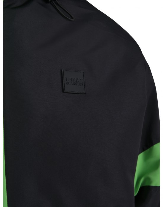 Мъжко яке в черно от Urban Classics Neon Mix Pull Over Jacket, Urban Classics, Якета Пролет / Есен - Complex.bg