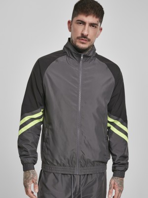 Мъжко яке в сиво и черно от Urban Classics Block Sport Track Jacket 