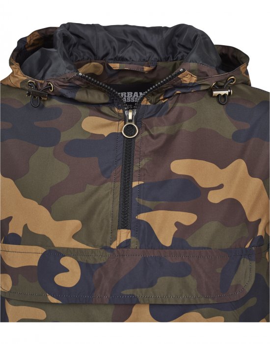 Дамско яке в кафяв камуфлаж от Urban Classics Ladies Camo Pull Over, Urban Classics, Якета - Complex.bg