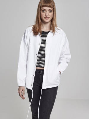Дамско яке в бяло от Urban Classics Ladies Coach Дамско яке в бяло от Urban Classics Ladies Coach