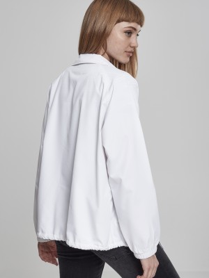 Дамско яке в бяло от Urban Classics Ladies Coach Дамско яке в бяло от Urban Classics Ladies Coach