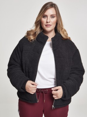 Дамско яке в черно от Urban Classics Ladies Boxy Sherpa Puffer Дамско яке в черно от Urban Classics Ladies Boxy Sherpa Puffer