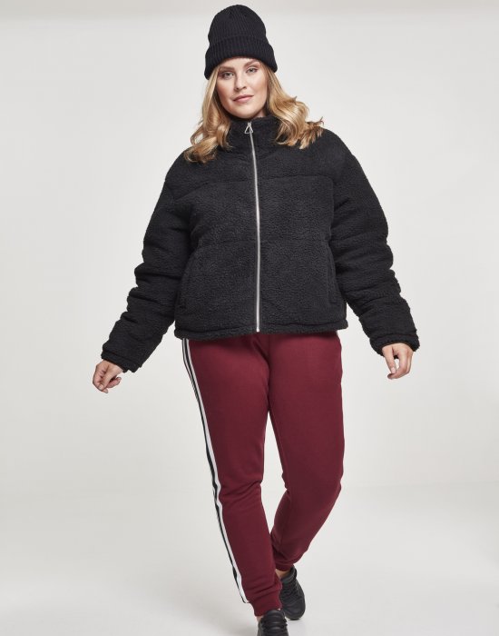 Дамско яке в черно от Urban Classics Ladies Boxy Sherpa Puffer, Urban Classics, Якета - Complex.bg