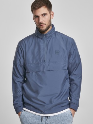 Мъжко яке в синьо от Urban Classics Hidden Hood Pull Over