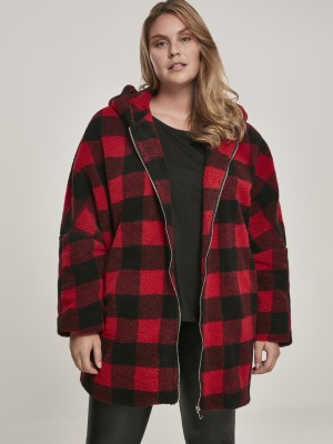 Дамско яке в от Urban Classics Ladies Hooded Oversized Check Sherpa  Дамско яке в от Urban Classics Ladies Hooded Oversized Check Sherpa