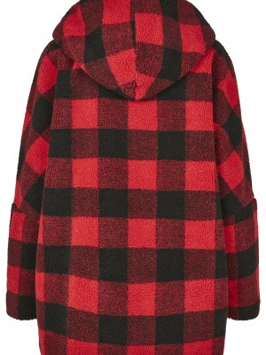 Дамско яке в от Urban Classics Ladies Hooded Oversized Check Sherpa 