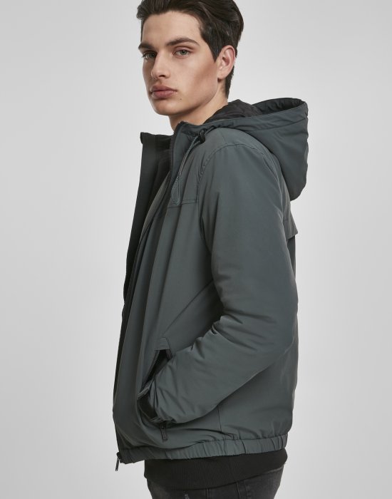 Мъжко яке в зелено от Urban Classics Hooded Easy, Urban Classics, Якета Пролет / Есен - Complex.bg