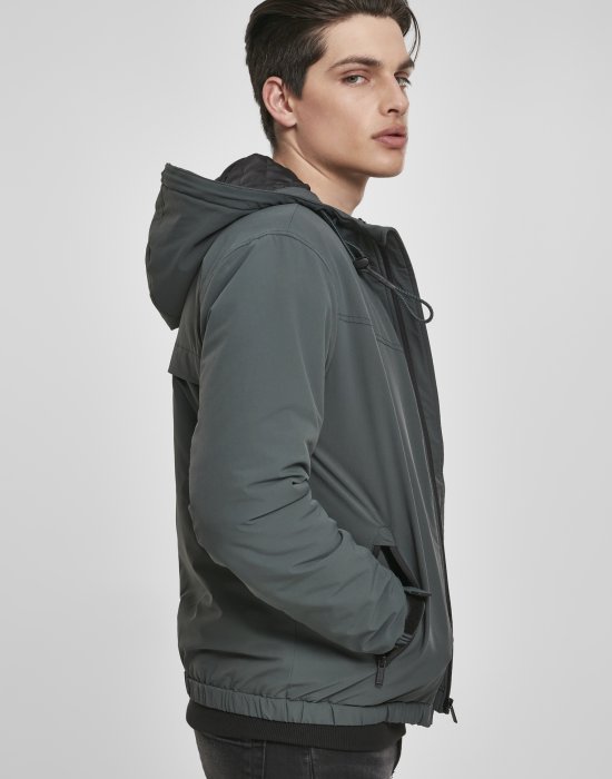 Мъжко яке в зелено от Urban Classics Hooded Easy, Urban Classics, Якета Пролет / Есен - Complex.bg