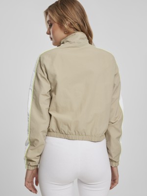 Дамско яке в бежово от Urban Classics Ladies Short Piped Track 