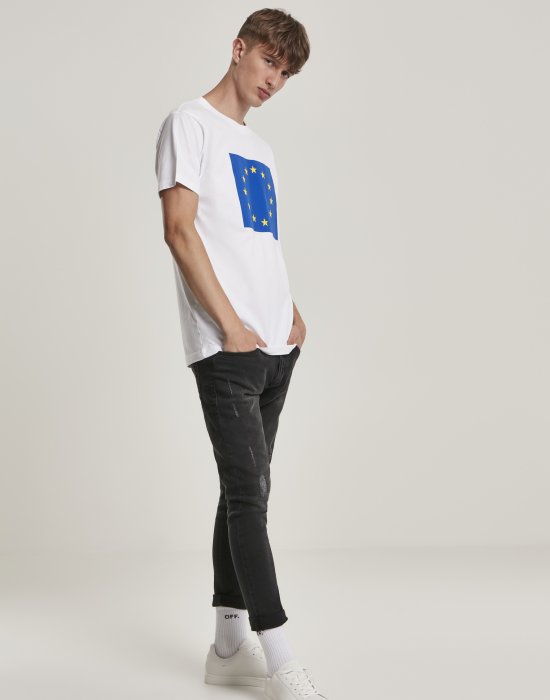 Мъжка тениска Mister Tee Europe в бял цвят, Mister Tee, Тениски - Complex.bg