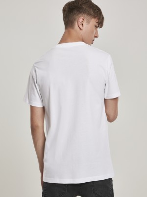 Мъжка тениска FU Sign Language в бял цвят