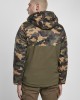 Мъжко яке в цвят маслина и камуфлаж от Urban Classics Camo Mix Pull Over, Urban Classics, Зимни якета - Complex.bg