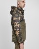 Мъжко яке в цвят маслина и камуфлаж от Urban Classics Camo Mix Pull Over, Urban Classics, Зимни якета - Complex.bg