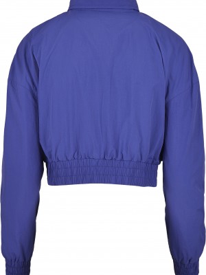 Дамско яке в синьо от Urban Classics Ladies Cropped Crinkle Nylon Pull Over Дамско яке в синьо от Urban Classics Ladies Cropped Crinkle Nylon Pull Over