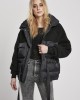 Дамско яке в черно от Urban Classics Ladies Sherpa Mix Puffer, Urban Classics, Якета - Complex.bg