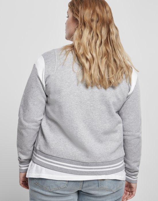 Дамско яке в сиво от Urban Classics Ladies Organic Inset College Sweat, Urban Classics, Якета - Complex.bg