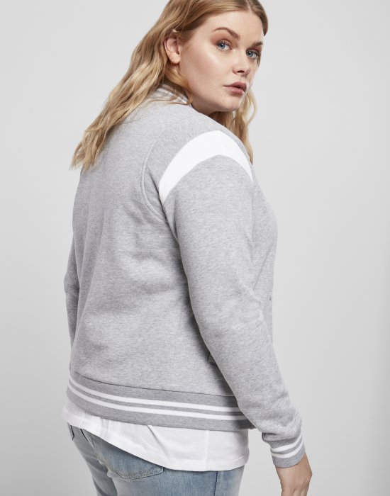 Дамско яке в сиво от Urban Classics Ladies Organic Inset College Sweat, Urban Classics, Якета - Complex.bg