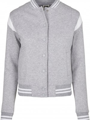 Дамско яке в сиво от Urban Classics Ladies Organic Inset College Sweat 