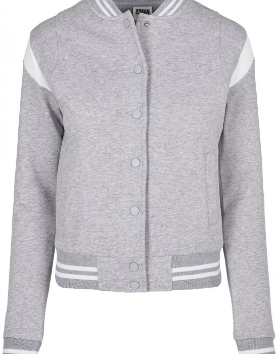 Дамско яке в сиво от Urban Classics Ladies Organic Inset College Sweat, Urban Classics, Якета - Complex.bg