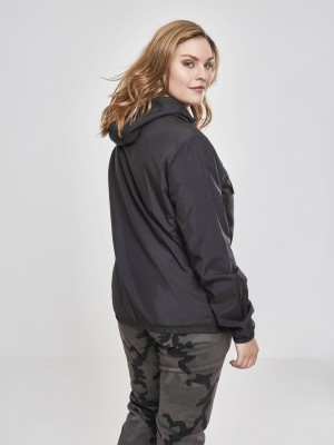 Дамско яке в черно от Urban Classics Ladies Basic Pull Over Дамско яке в черно от Urban Classics Ladies Basic Pull Over