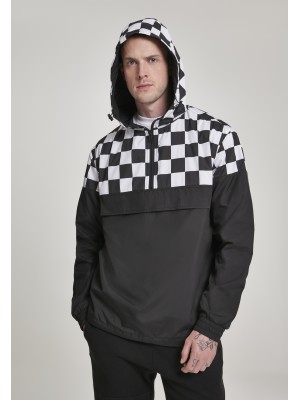 Мъжко яке в черно и бяло от Urban Classics Check Pull Over 