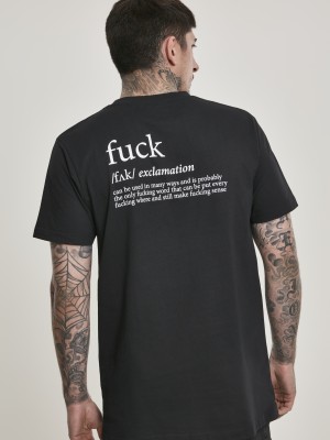 Мъжка тениска Mister Tee FCK в черен цвят