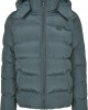 Мъжко яке в тъмнозелено от Urban Classics Hooded Puffer, Urban Classics, Зимни якета - Complex.bg