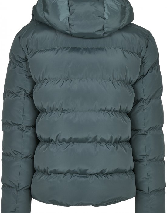 Мъжко яке в тъмнозелено от Urban Classics Hooded Puffer, Urban Classics, Зимни якета - Complex.bg