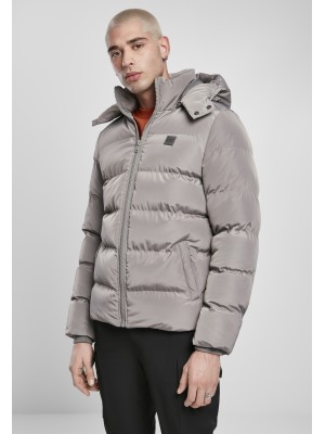 Мъжко яке в сиво от Urban Classics Hooded Puffer