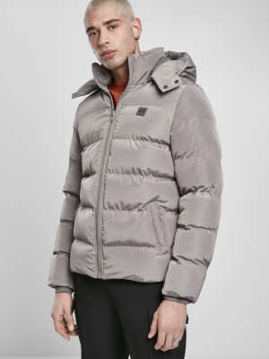 Мъжко яке в сиво от Urban Classics Hooded Puffer